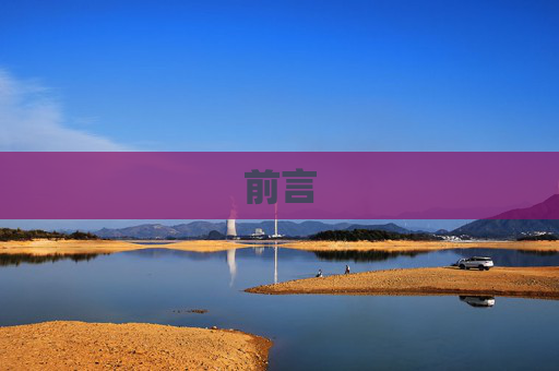 前言