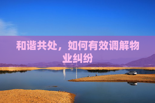 和谐共处，如何有效调解物业纠纷