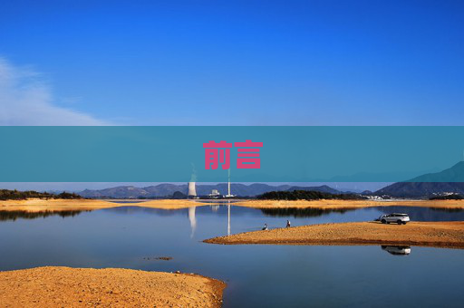 前言