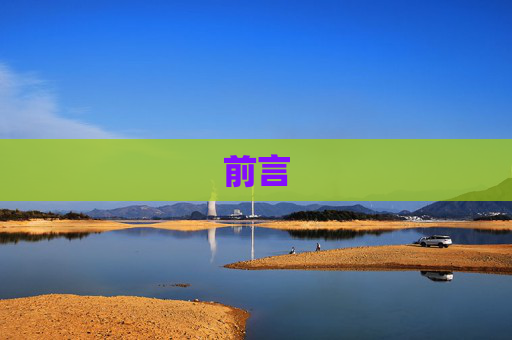 前言