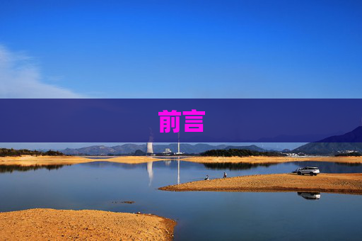 前言